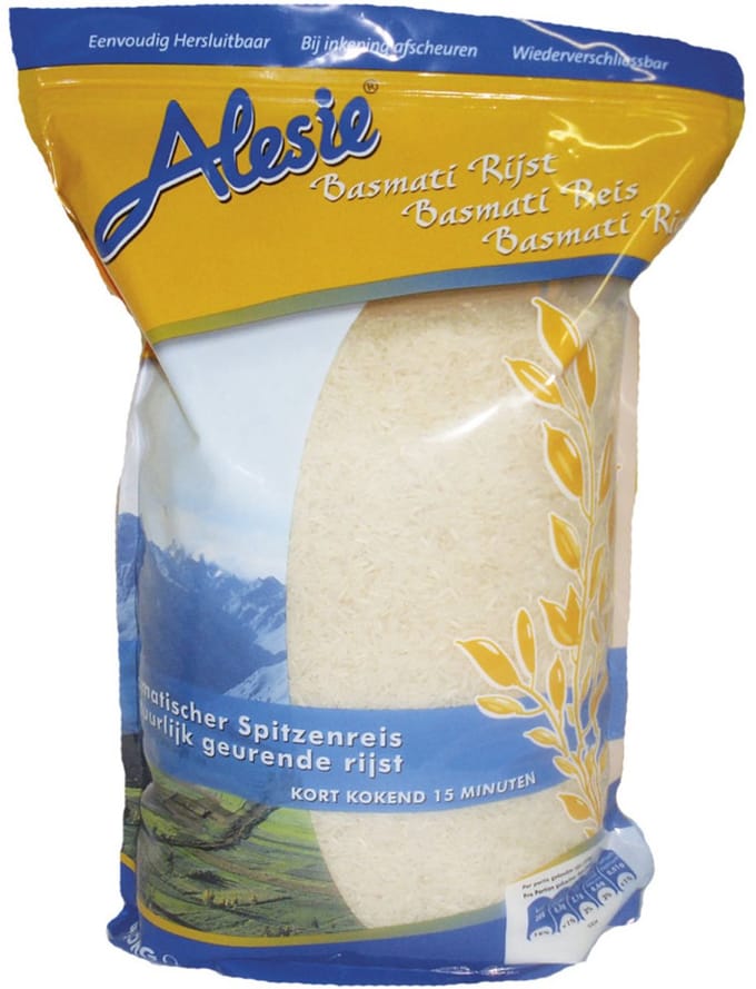 Alesie Basmati rijst 6 x 2 kg