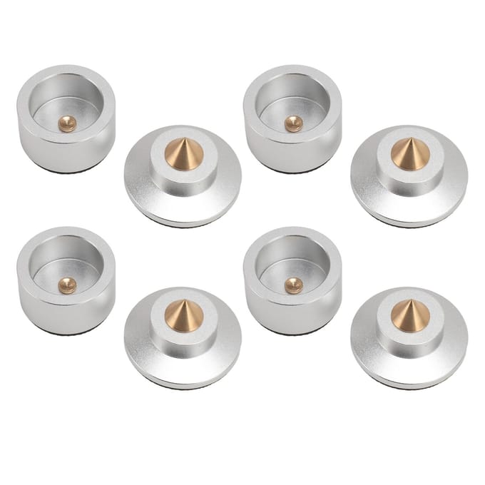 4 Stuks Luidspreker Isolatie Voetjes Pad Aluminiumlegering Schokdemper Luidspreker Spike Pad voor Subwoofer