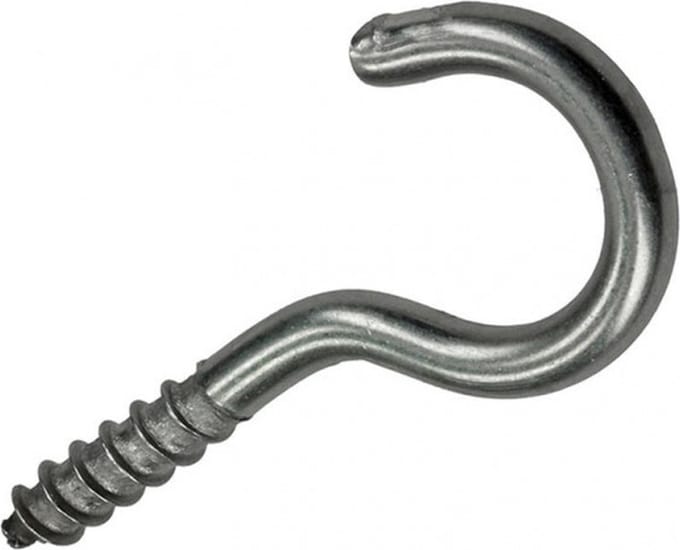 Sam -  RVS Schroefhaak 2 stuks 3,5 x 20 mm