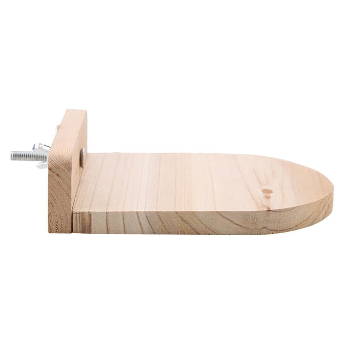 Jouet Tremplin Hamster Perroquet Écureuil Tremplin en Bois Jouet Pont white