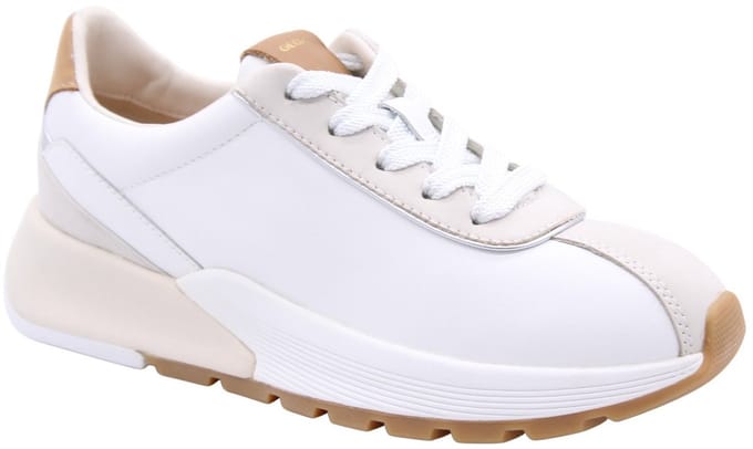 Geox D Metropoli Sneakers Dames - Leren Sneaker - Wit - Maat 38