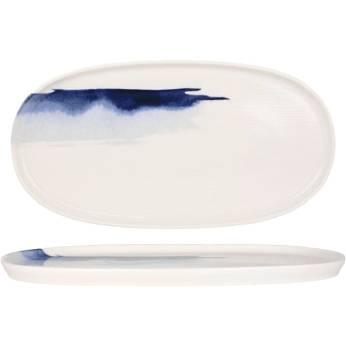 Bonna Serveerschaal - Blue Wave - Porselein - 30 cm - set van 2