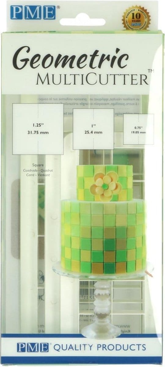PME Geometrische Multiuitsteker Vierkant set/3