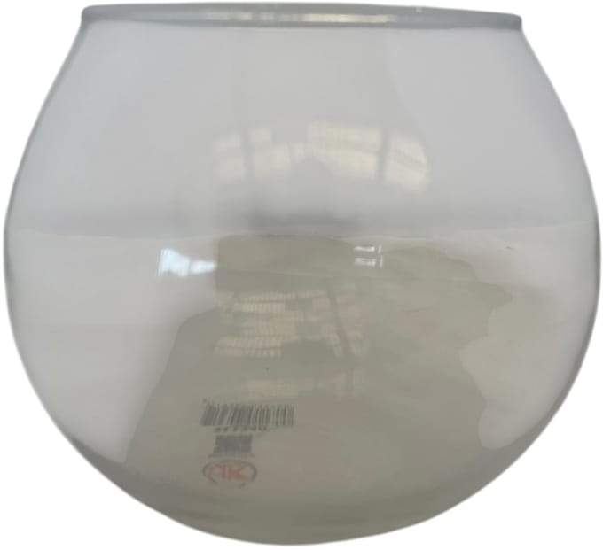Glas bol vaas d13xh10cm
