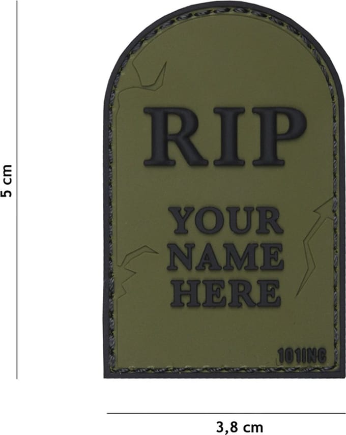 101 Inc Embleem 3D Pvc Rip Groen  18026