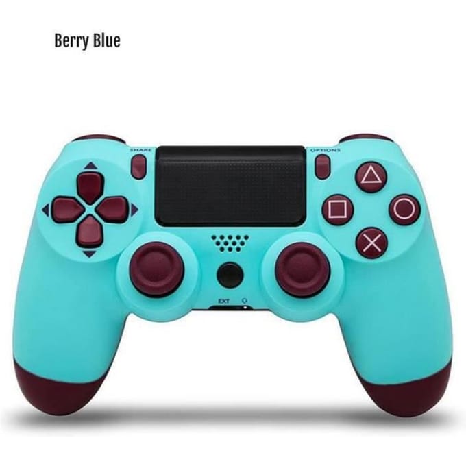 Gamepad - MM17426 - PS4 - Draadloos Bluetooth 4.0 - USB oplaadbaar - Kleur blauw