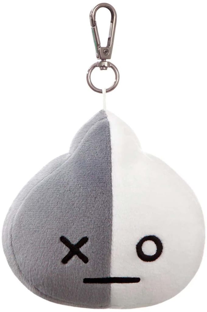 Aurora Sleutelhanger Linefriends Bt21 Van 11,5 Cm Pluche Grijs/wit