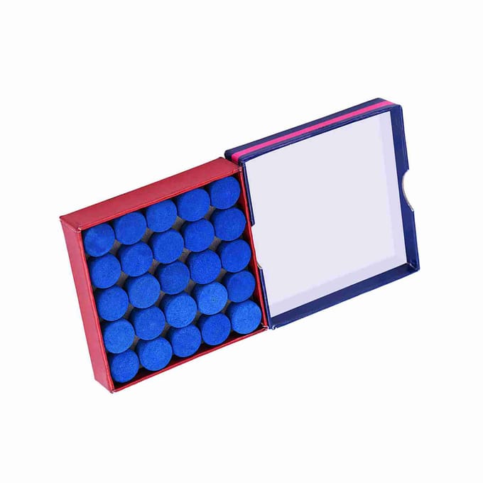 50 stuks Lot Blauwe Lijm op Enkellaags Biljart Pool Snooker Keutips 13mm blue