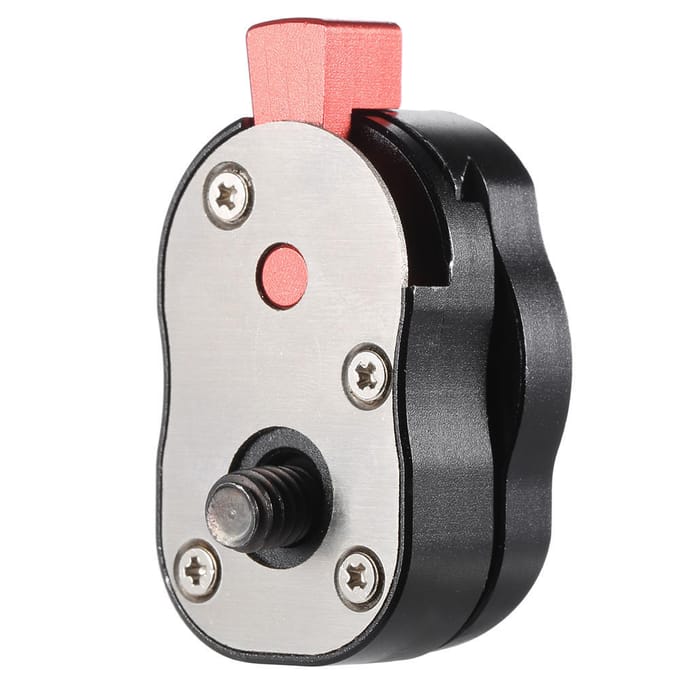 Mini Quick Release Plaat voor LCD Monitor Magic Arm LED-licht Camera Camcorder Rig black
