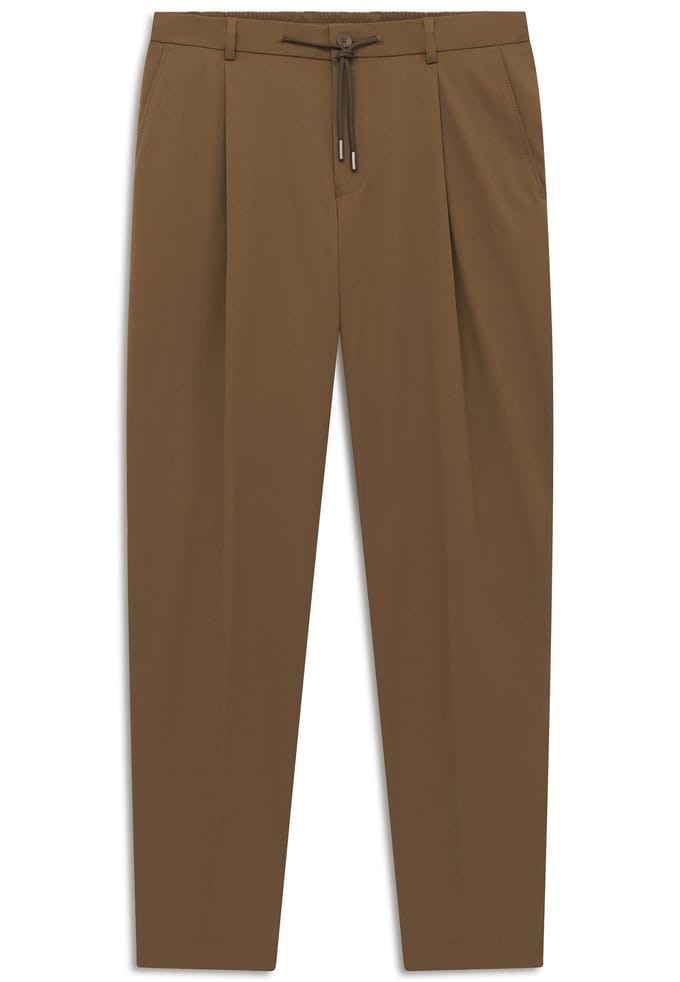 Bugatti Herren Broek met plooien Dynamic Series Travel Stretch