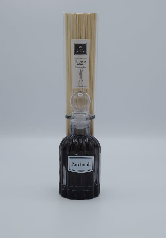 Geurstokjes patchoeli 100 ml retro fles - Esprit Provence