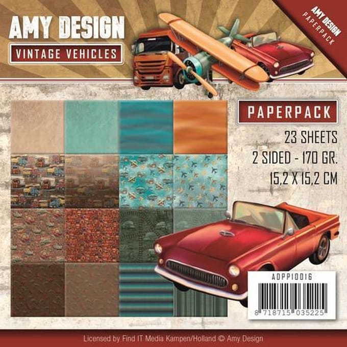 Papierpak - Amy Design - Vintage Vehicles