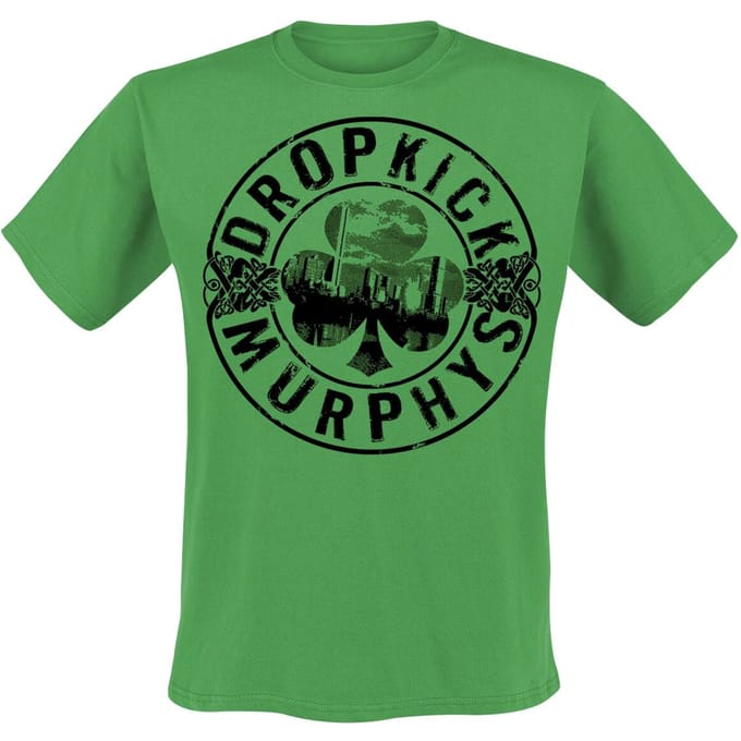 Dropkick Murphys T-shirt - Boot - M tot XXL - voor Mannen - groen