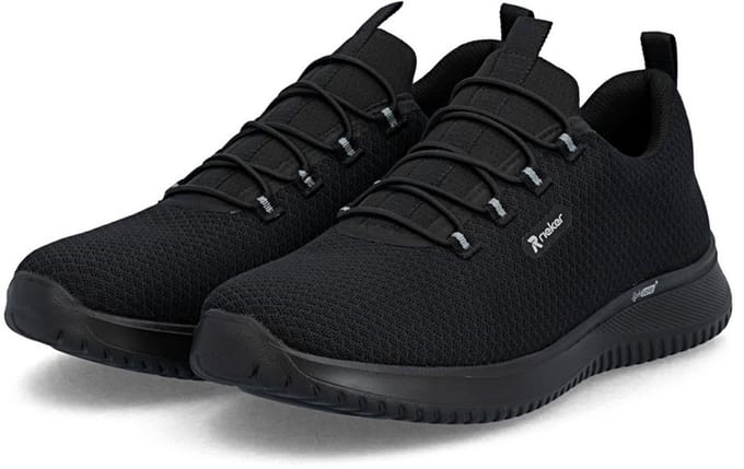 Rieker Heren Instap Sneaker Low B9655-00 Black Blue
