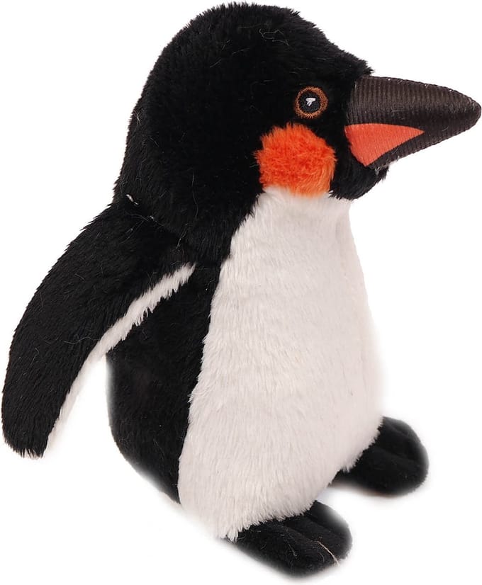 PIA Soft Toys Pluche Knuffeldier Pinguïn zwart - 15 cm