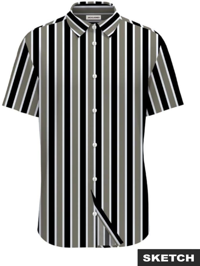 JACK&JONES - JJETHAN SHIRT S/S - Heren - Overhemden