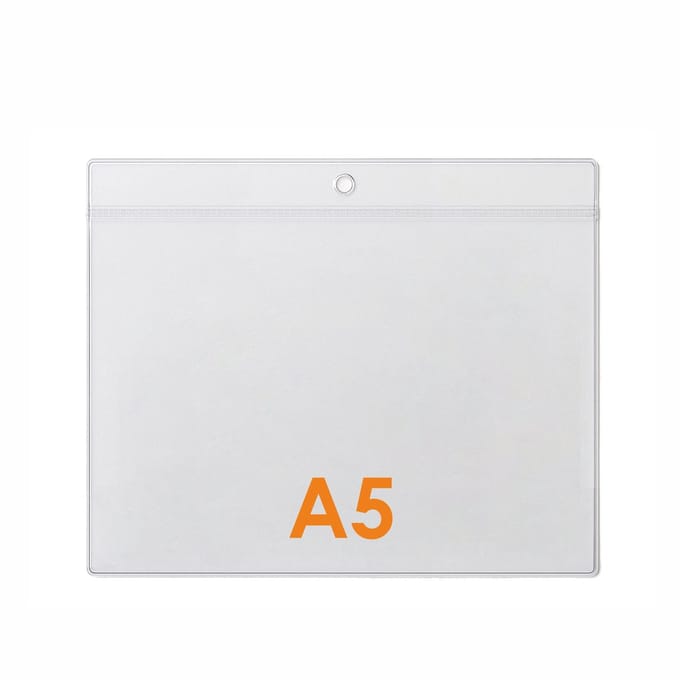10 stuks - A5 Prijskaarthoesje / Meubelkaarthoes / Kaarthouder / Badgehouder - Type PHS-A5-Liggend
