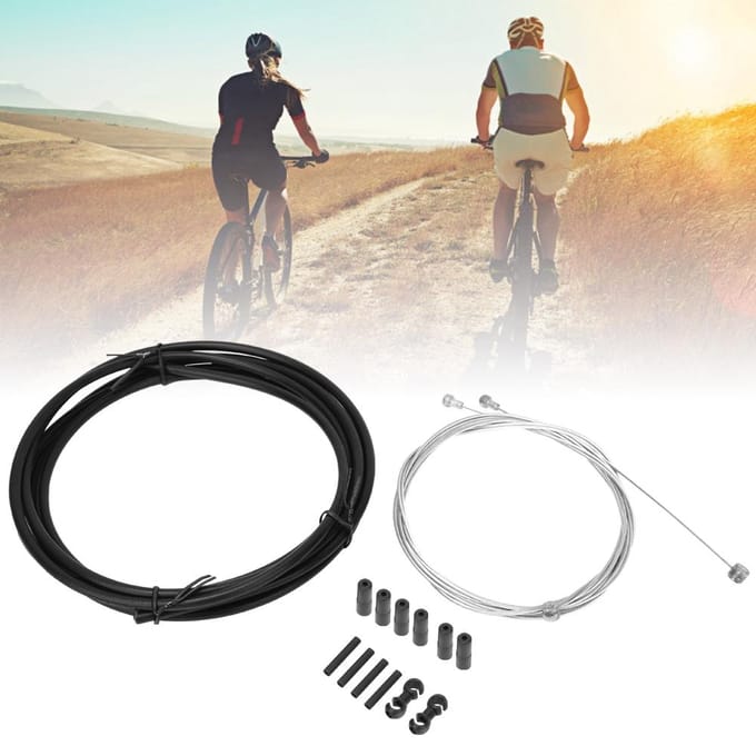 Fiets Rem Schakelkabel Lijn Draad Behuizing Set Derailleur Kits Fiets AccessoiresZwart gray