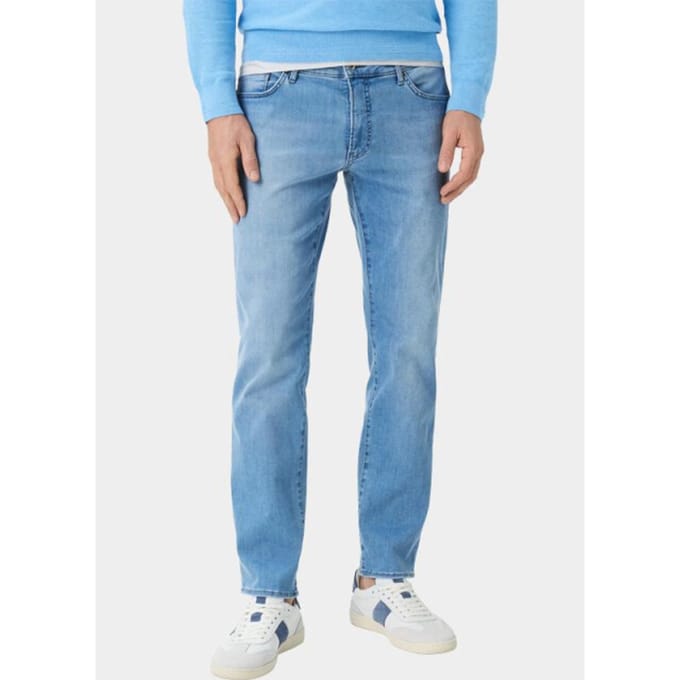 Brax Heren Jeans  Style CHUCK LIGHT BLUE USED, denim lichtblauw, maat 36/30