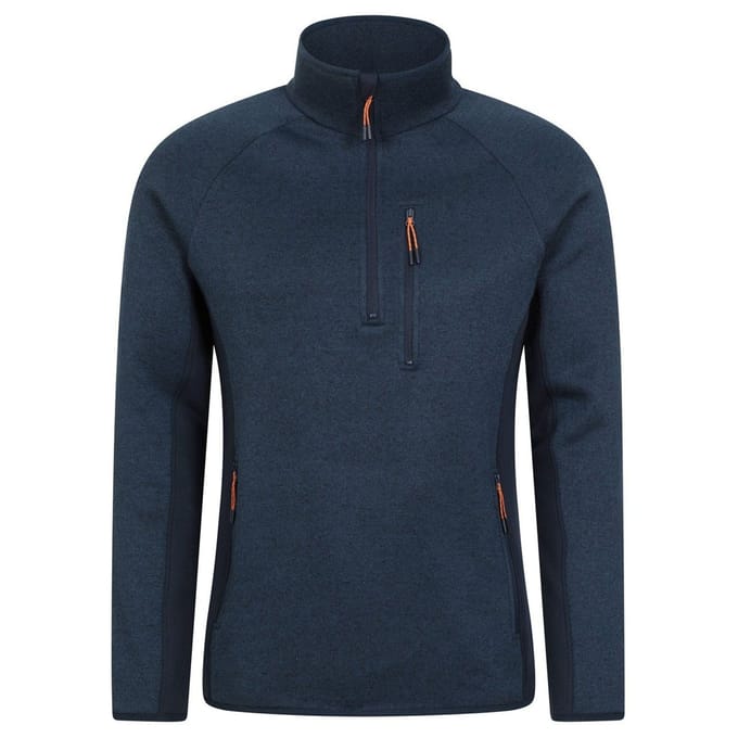 Mountain Warehouse Heren Treston Fleece Top (Marine)