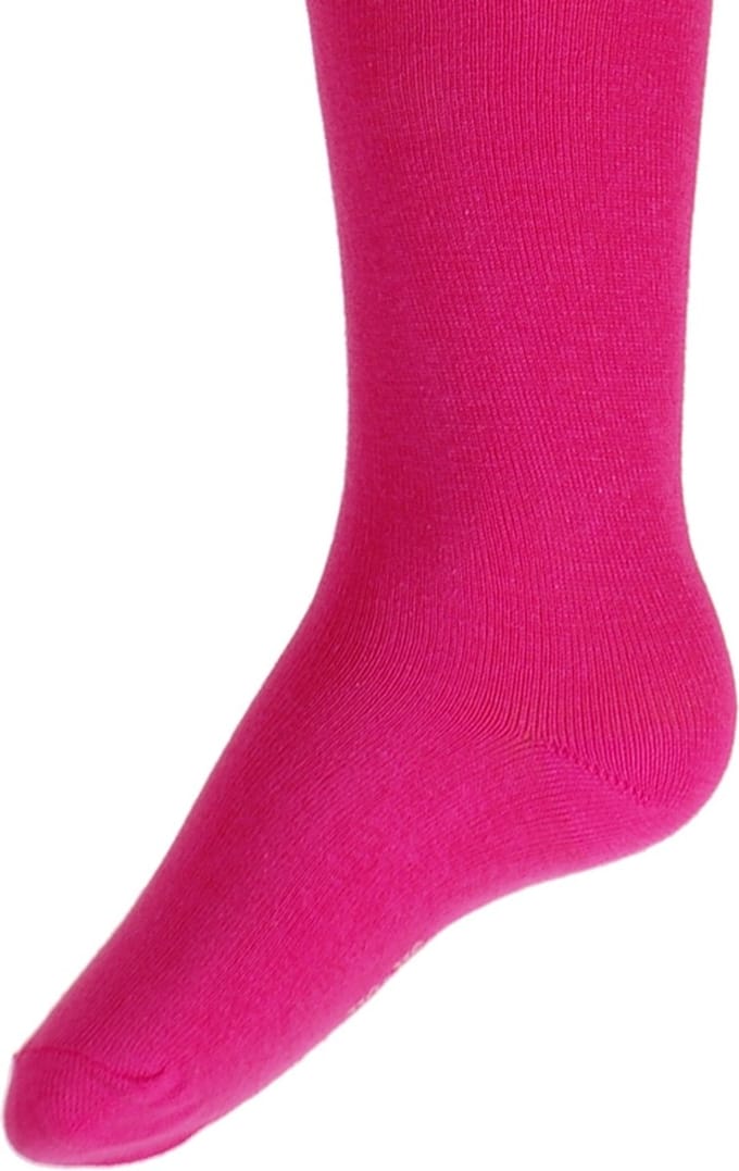 Kindermaillot effen fuchsia- 74