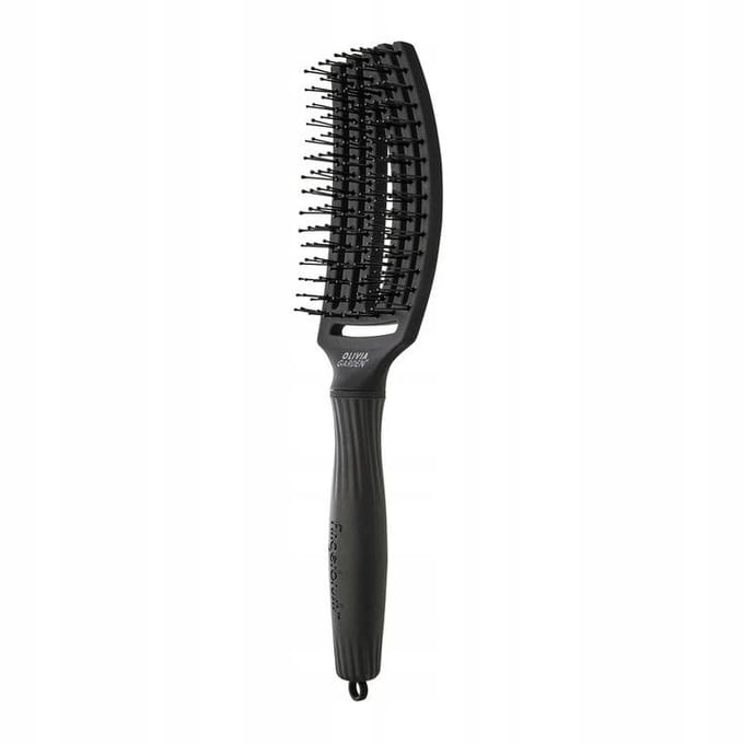 Olivia Garden Fingerbrush Care Iconic Double Zwart Medium