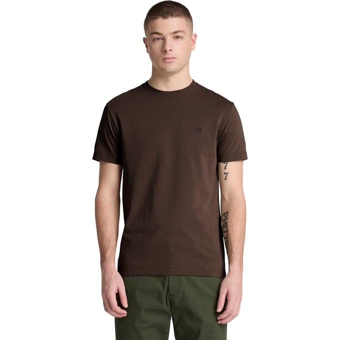 Timberland Oyster River Chest Logo Ss Tee Slim Mole Taglia: S | Magliette basic Outlet | Uomo