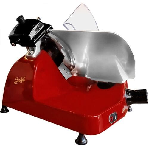 BERKEL Vleessnijmachine Pro Line als zwaartekrachtsnijmachine - 330 Watt - Mes: Ø 250mm - Rood rood