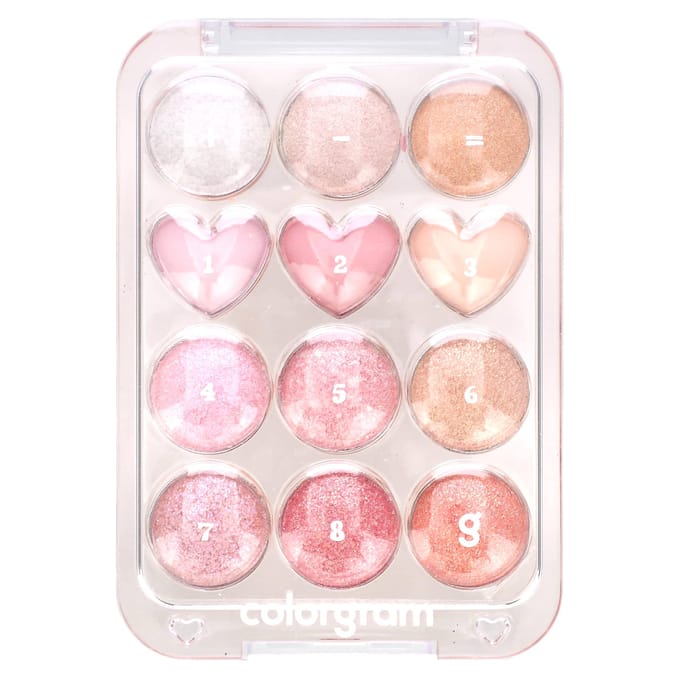 Colorgram, Pinpoint Oogschaduw Palette, 04 Bright + Cool = Love, 9,1 g (0,32 oz) white