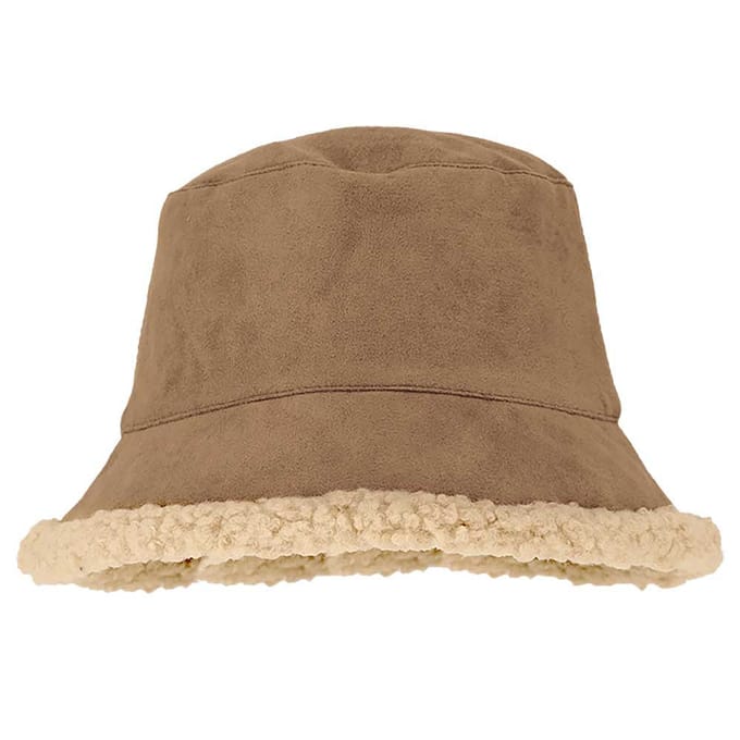 Morethansocks - Bucket hat dames - Suède - One size - Bucket hat dames - Buckethat