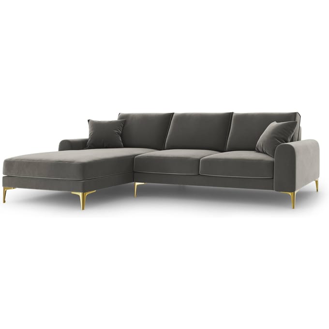 4.5-zitshoekbank Madara links velvet | Mazzini Sofas