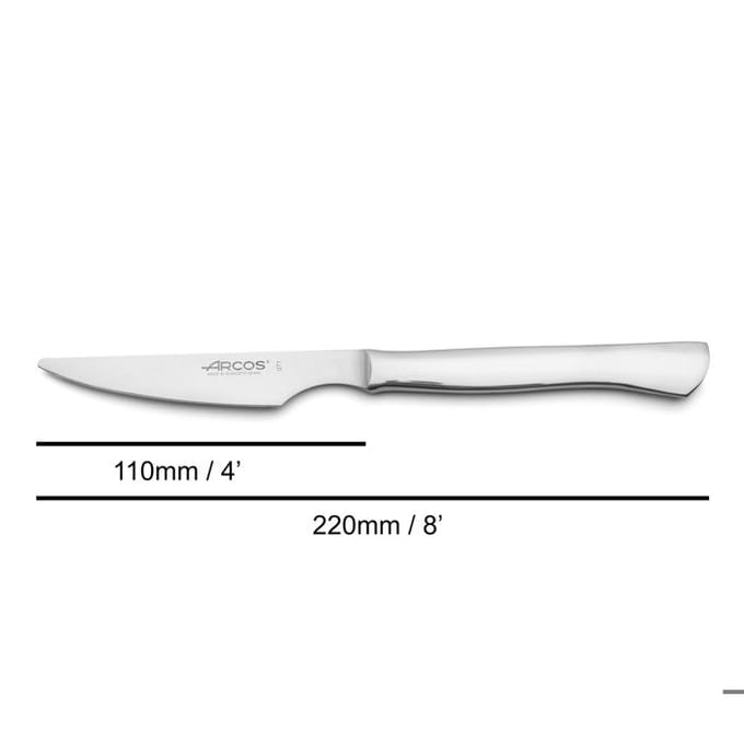 Steakmes - ARCOS - Monobloc - Lemmet 11 cm - Roestvrij staal - Elegant design