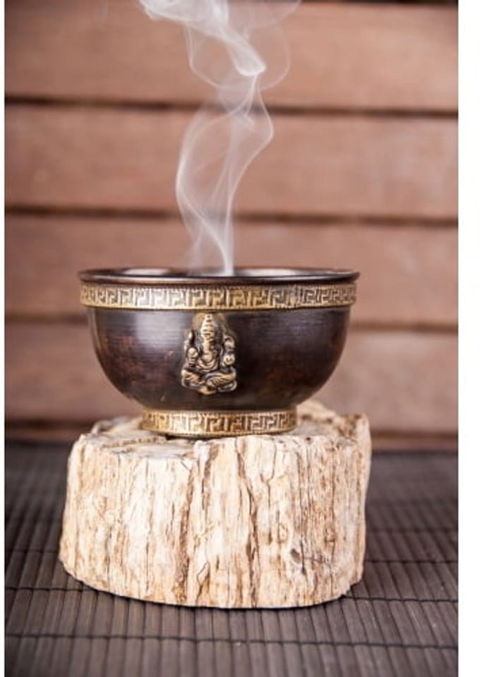 Wierookbrander Ganesha schaal