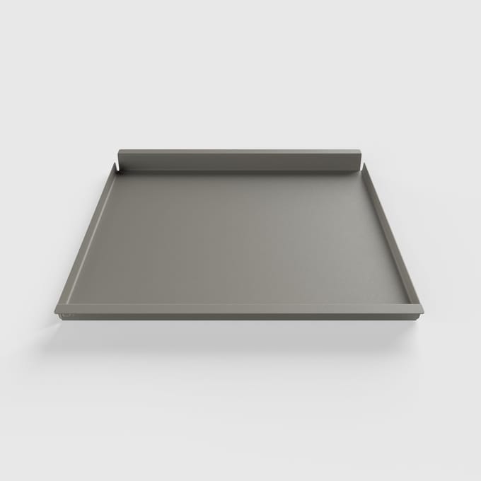Steellish Dienblad Vierkant - Tray - Aluminium - Grijs - 80x80 cm