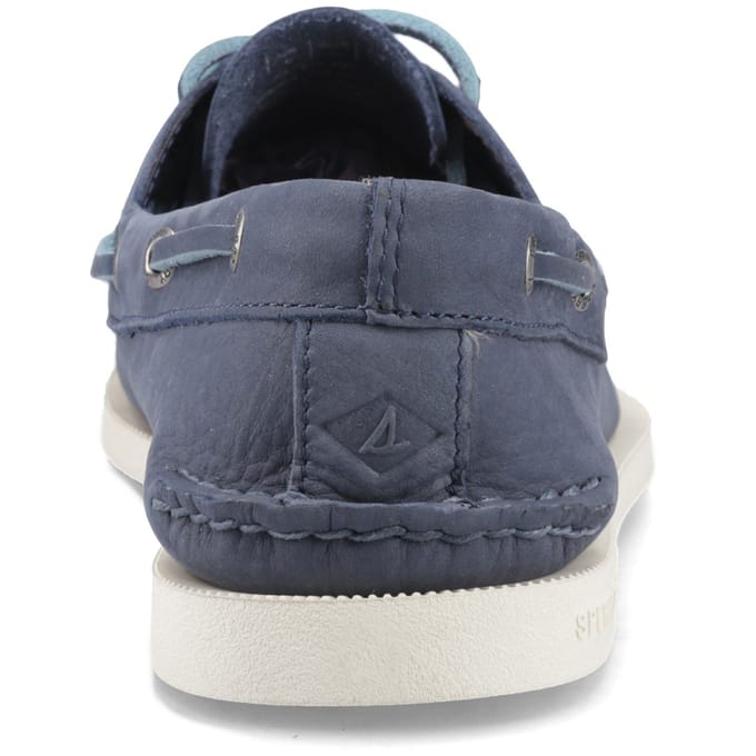 Sperry Authentic 2 Eye Leren Heren Donkerblauwe Bootschoenen