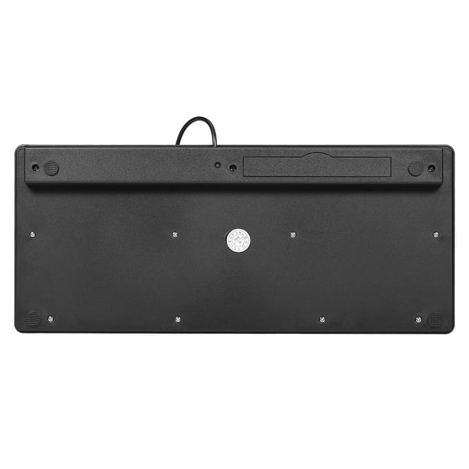 K1000 Mini Toetsenbord 78 toetsen Mini Toetsenbord USB Aangedreven Bedraad Toetsenbord Chocolade Toetsenbord Draagbaar zwart