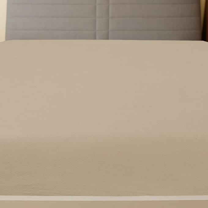 vidaXL - Hoeslakens - jersey - 2 - st - 100x200 - cm - katoen - taupe