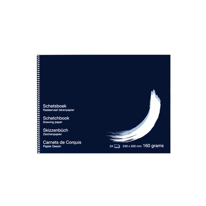 Schetsboek BHV 160 gr 24x32 cm 10 stuks