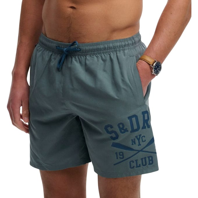 Superdry Printed Logo 16" Schwimmshort Herren
