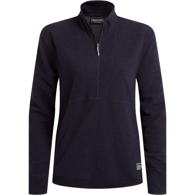 Craghoppers Dames/Dames Compresslite Half Zip Fleece (Donkere saffier)