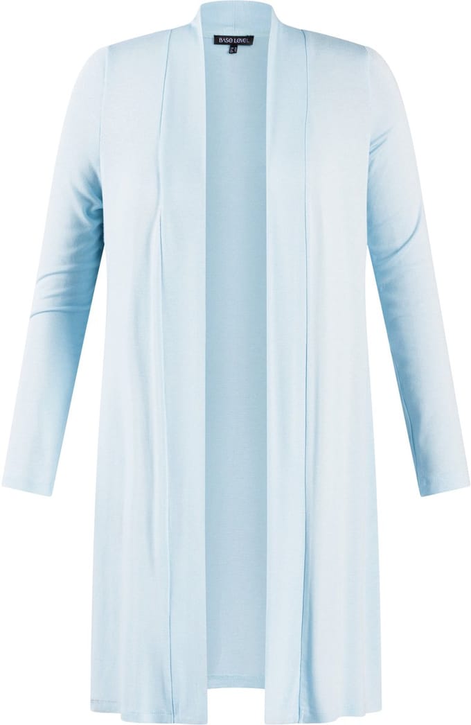 BASE LEVEL Yayla Long Vest - Light Blue - maat 36