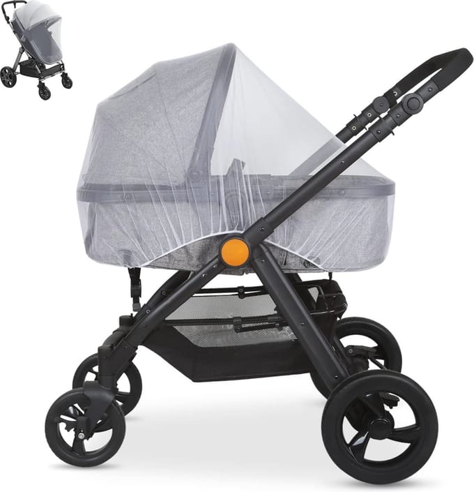 Muggennet voor Kinderwagen - Insectenbescherming voor Buggy en Reisbed