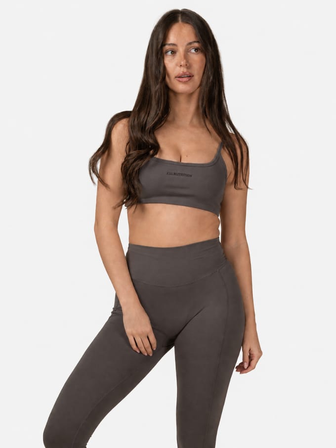 XXL Sportswear Soft Balance Bra - Dark Grey Donker Grijs M