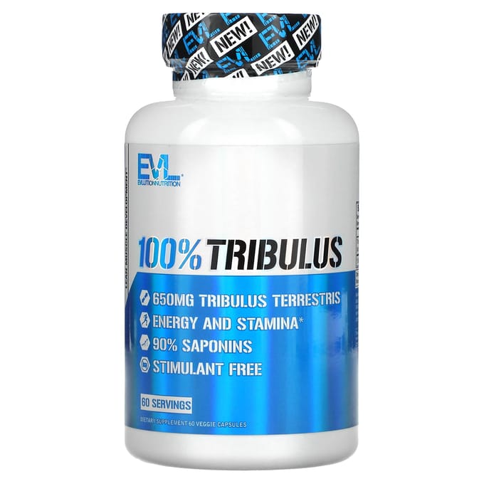 EVLution Nutrition, Double Force, 100% Tribulus, 60 Capsules