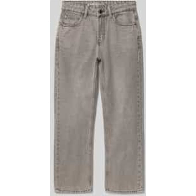 Straight fit jeans met logopatch, model 'Ilyano'