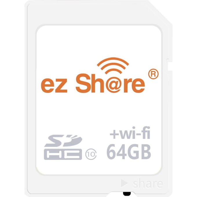 EZ share SD-kaart Draadloos WiFi Share-kaart Flash-kaart Klasse 10 64 GB wit