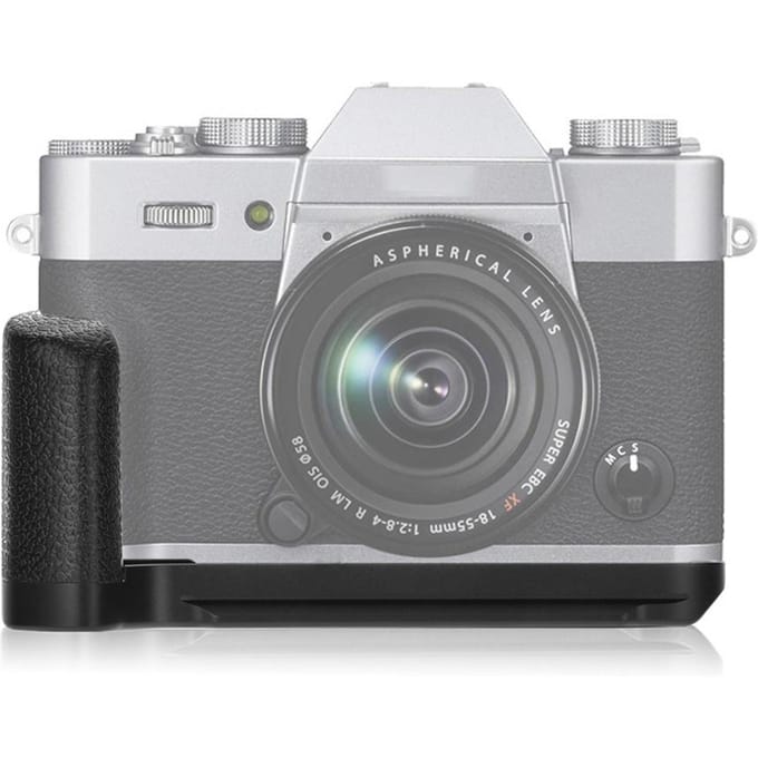 Support de caméra portable en métal anti-vibration Meike MK XT20G en forme de L pour Fuji X-T1020 gray