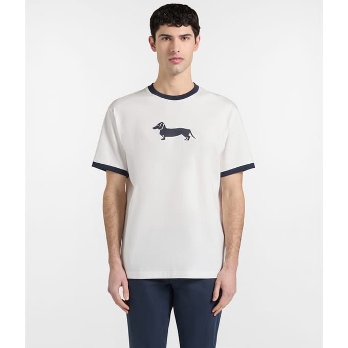 3d white print t-shirt