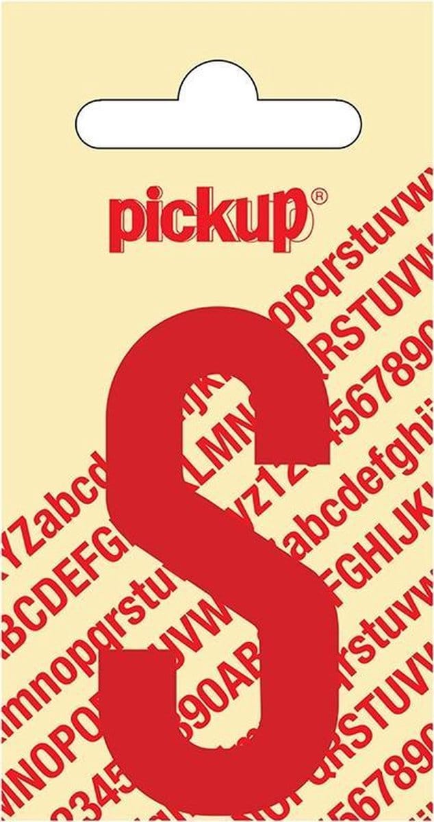 Pickup plakletter Nobel 60 mm rood S - 31022060S