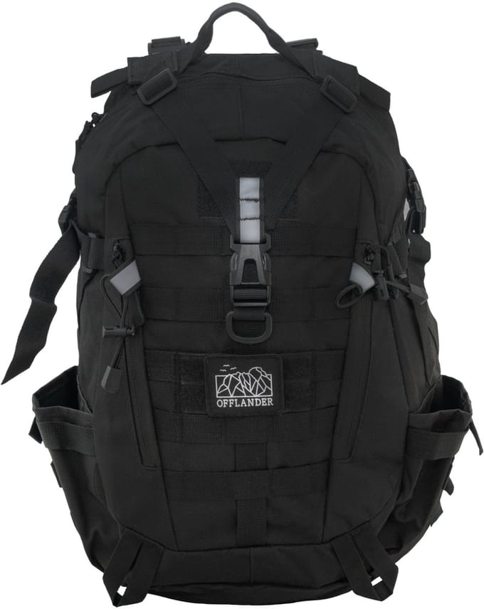 OFFLANDER Trekker Survival - Rugzak - 25L - Nylon - Zwart